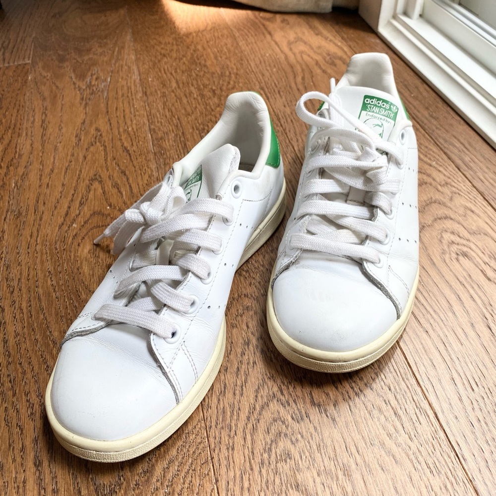 Stan Smith Adidas Classic White and Green Shoes